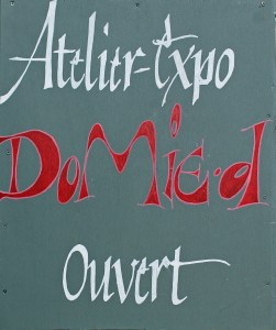 atelier-galerie Domie'Dexposition durant tous l'été à partir d'avril à septembre.